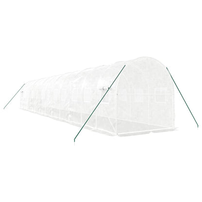 Tuinkas Met Stalen Frame 24 M² 12X2X2 M Wit