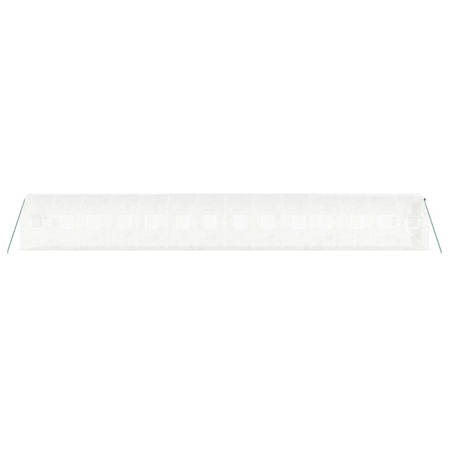Tuinkas Met Stalen Frame 28 M² 14 x 2 x 2 m Wit