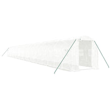 Tuinkas Met Stalen Frame 44 M² 22 x 2 x 2 m Wit