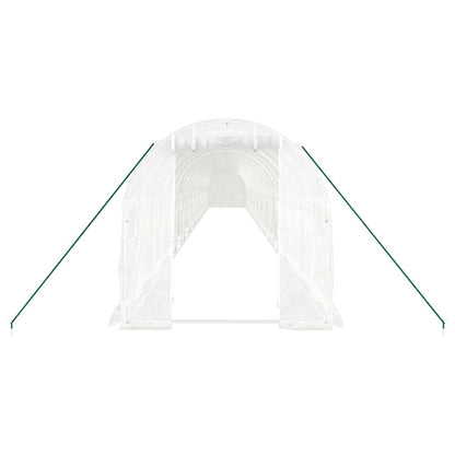 Tuinkas Met Stalen Frame 44 M² 22 x 2 x 2 m Wit