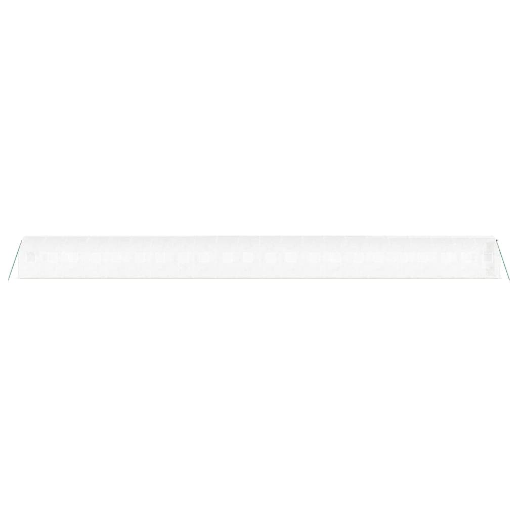 Tuinkas Met Stalen Frame 44 M² 22 x 2 x 2 m Wit
