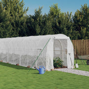Tuinkas 22x2x2 m stalen frame wit