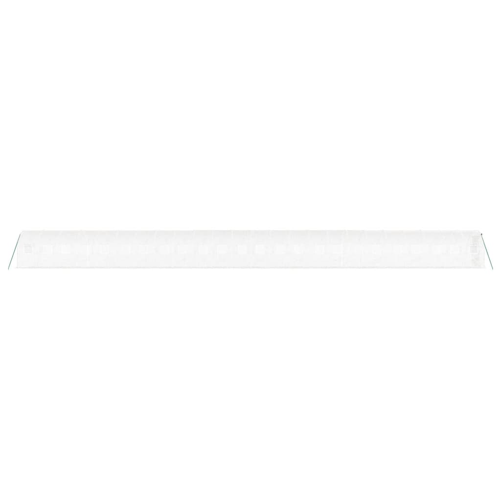 Tuinkas Met Stalen Frame 48 M² 24 x 2 x 2 m Wit