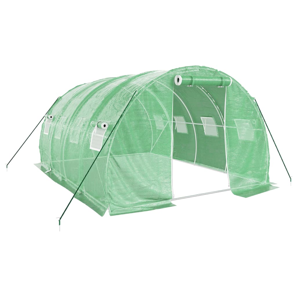 Tuinkas Met Stalen Frame 12 M² 4X3X2 M Groen
