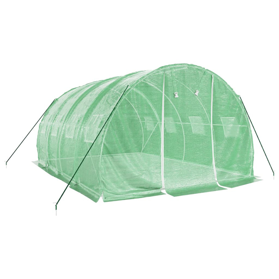 Tuinkas Met Stalen Frame 12 M² 4X3X2 M Groen