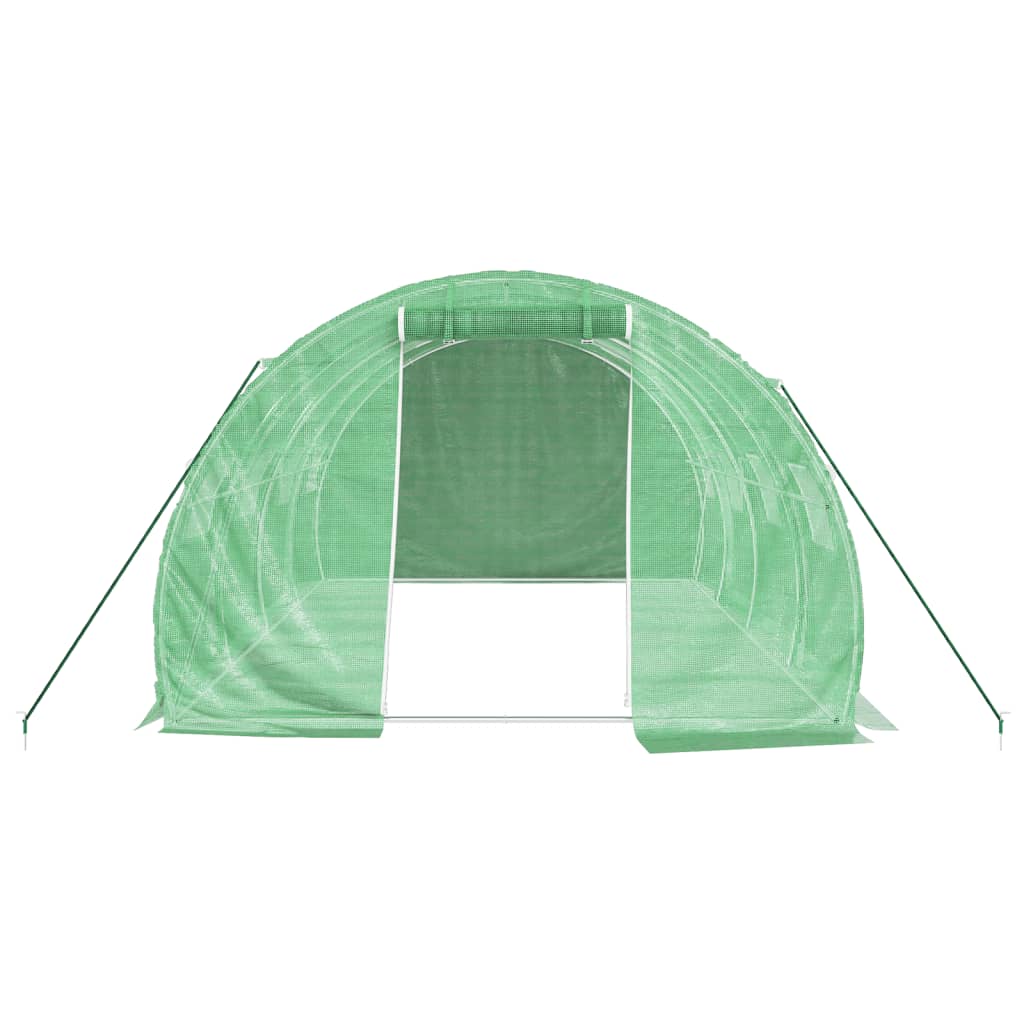 Tuinkas Met Stalen Frame 12 M² 4X3X2 M Groen