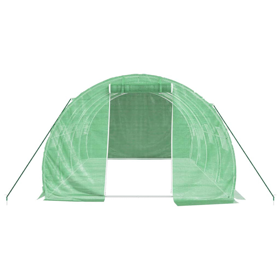 Tuinkas Met Stalen Frame 12 M² 4X3X2 M Groen