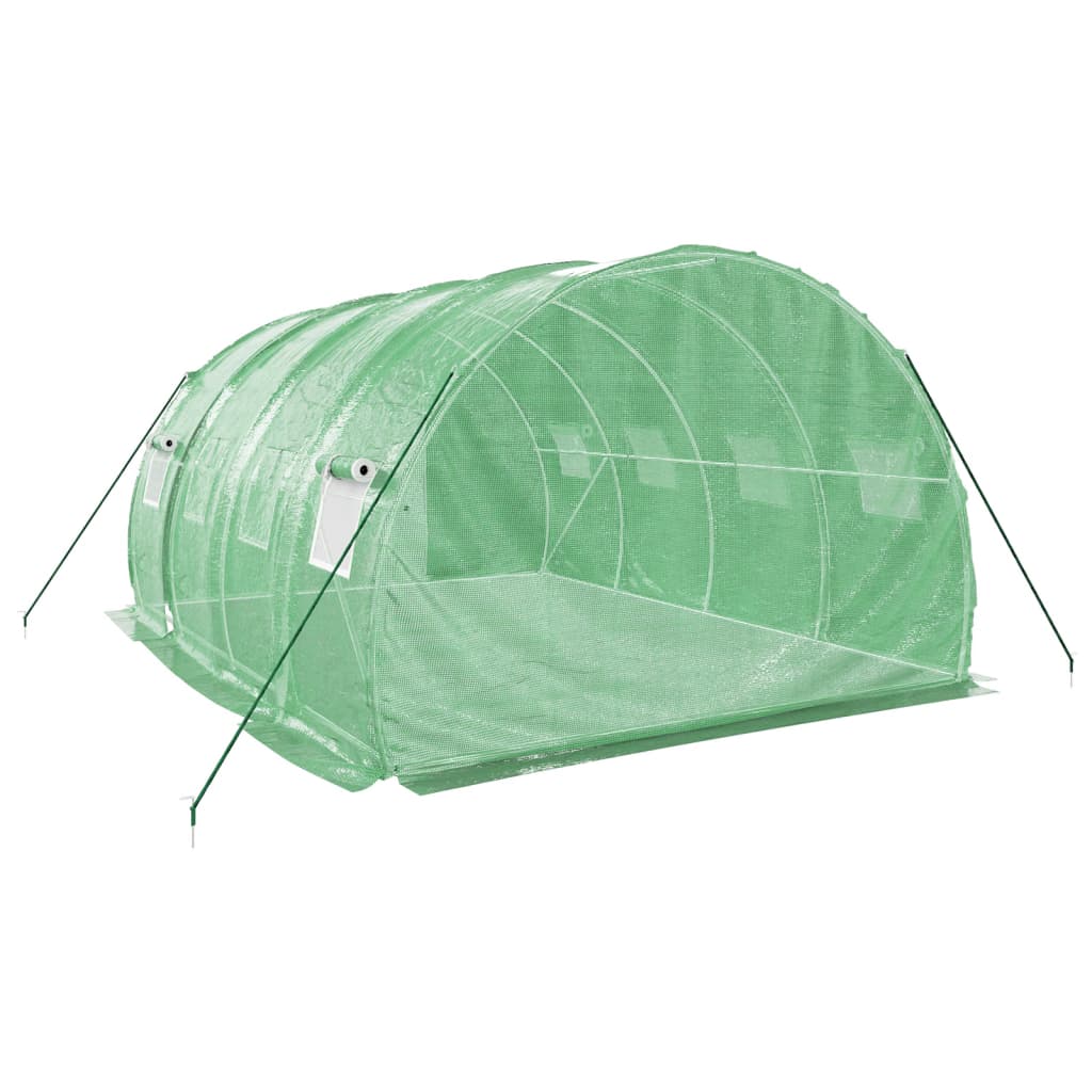 Tuinkas Met Stalen Frame 12 M² 4X3X2 M Groen