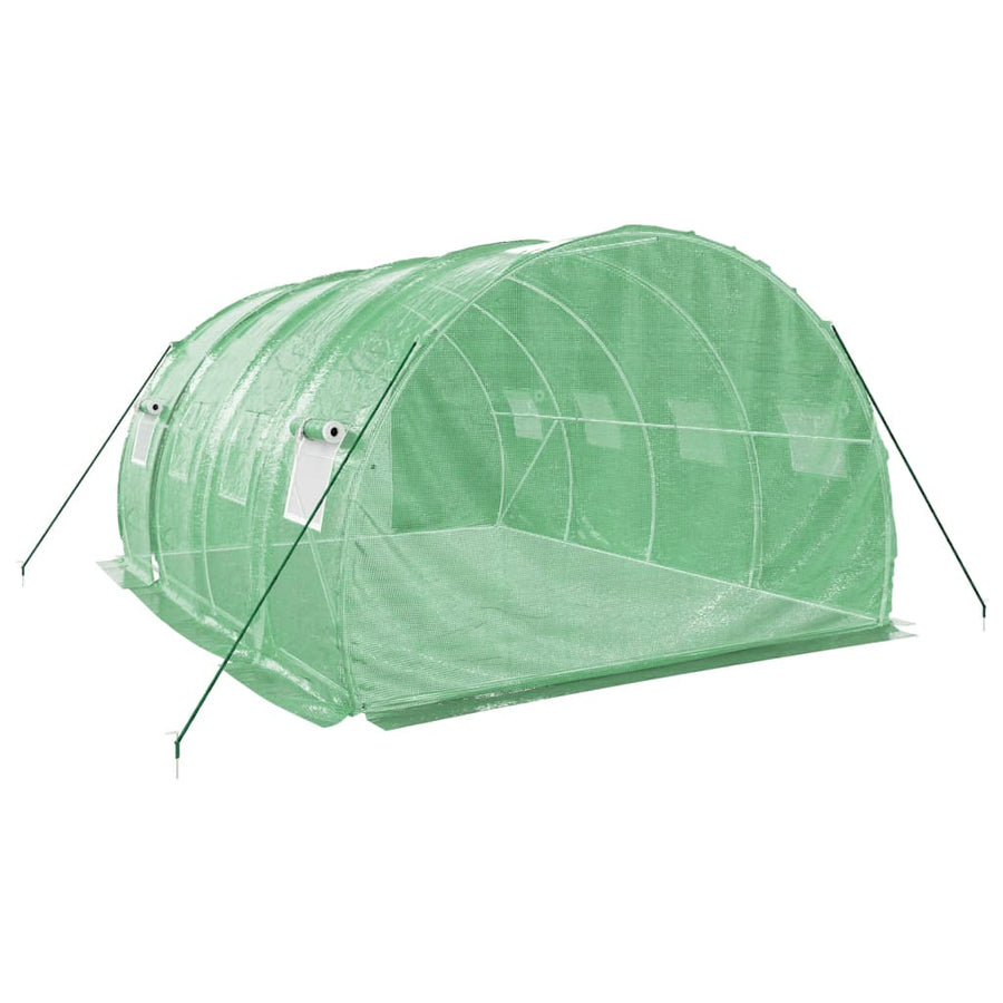 Tuinkas Met Stalen Frame 12 M² 4X3X2 M Groen