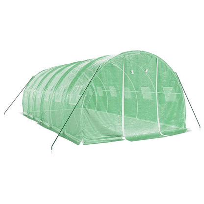 Tuinkas Met Stalen Frame 18 M² 6 x 3 x 2 m Groen