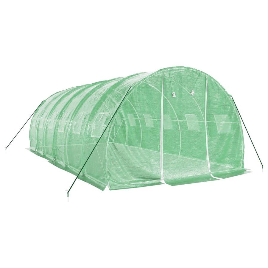 Tuinkas Met Stalen Frame 18 M² 6 x 3 x 2 m Groen