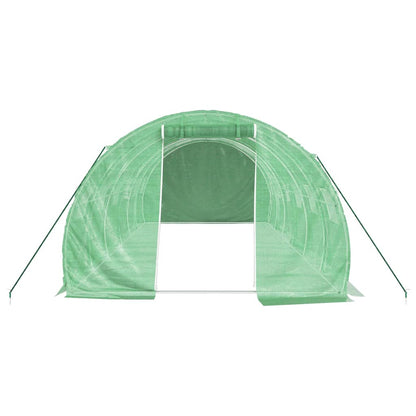 Tuinkas Met Stalen Frame 18 M² 6 x 3 x 2 m Groen