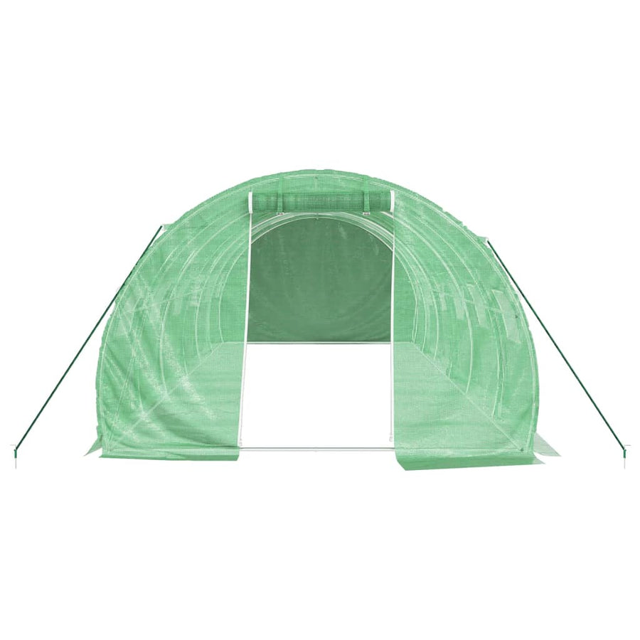 Tuinkas Met Stalen Frame 18 M² 6 x 3 x 2 m Groen