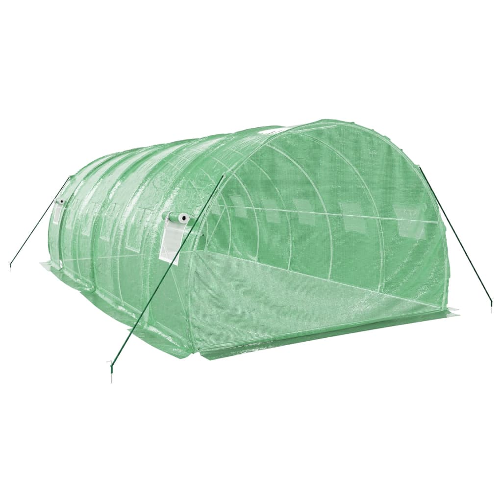 Tuinkas Met Stalen Frame 18 M² 6 x 3 x 2 m Groen