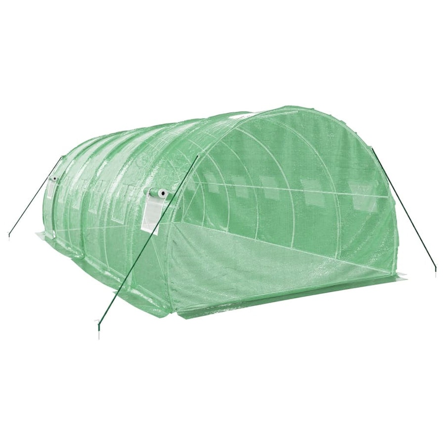 Tuinkas Met Stalen Frame 18 M² 6 x 3 x 2 m Groen