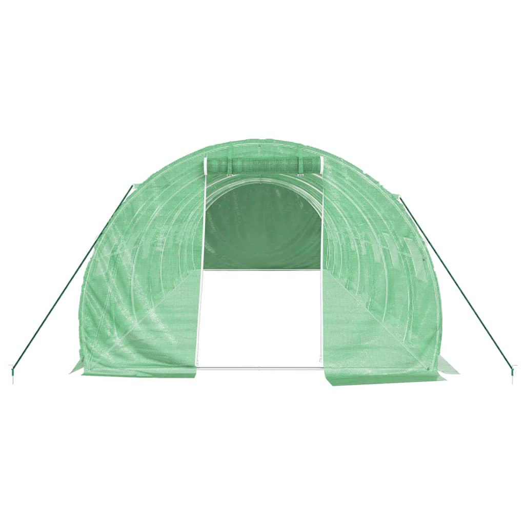 Tuinkas Met Stalen Frame 24 M² 8 x 3 x 2 m Groen