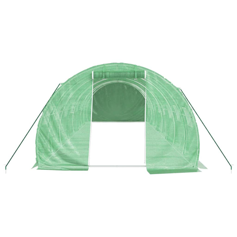 Tuinkas Met Stalen Frame 24 M² 8 x 3 x 2 m Groen