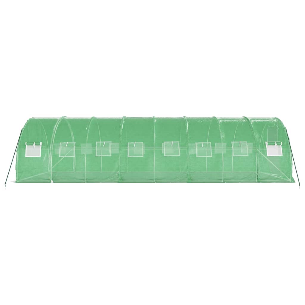 Tuinkas Met Stalen Frame 24 M² 8 x 3 x 2 m Groen