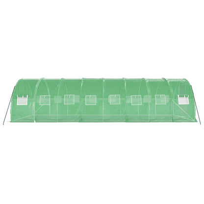 Tuinkas Met Stalen Frame 24 M² 8 x 3 x 2 m Groen