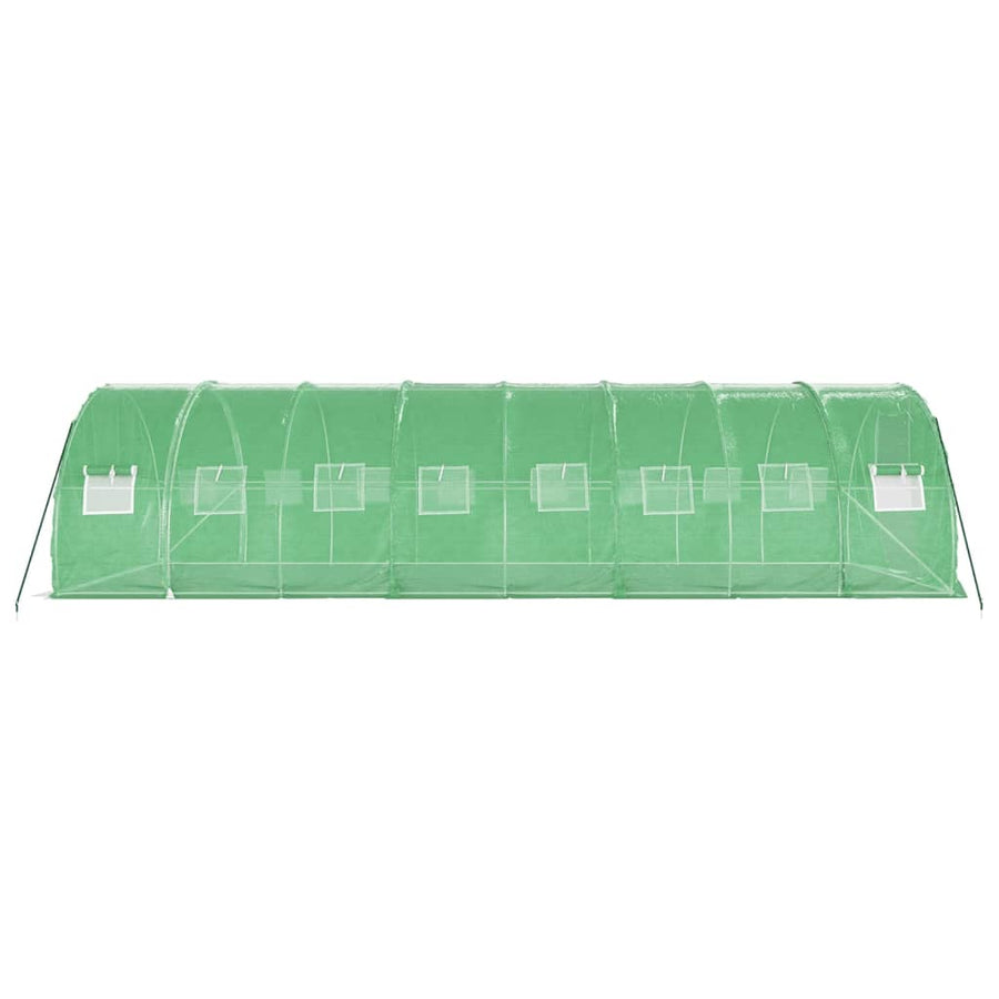 Tuinkas Met Stalen Frame 24 M² 8 x 3 x 2 m Groen