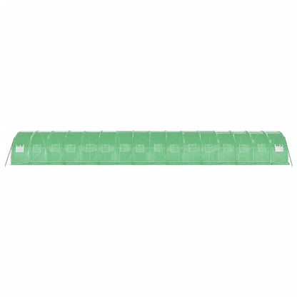 Tuinkas met stalen frame 48 m² 16x3x2 m groen