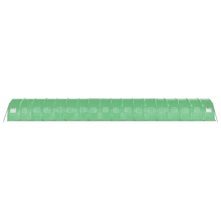 Tuinkas met stalen frame 54 m² 18x3x2 m groen