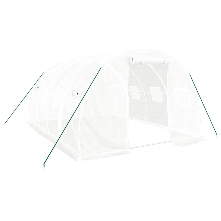 Tuinkas Met Stalen Frame 12 M² 4X3X2 M Wit