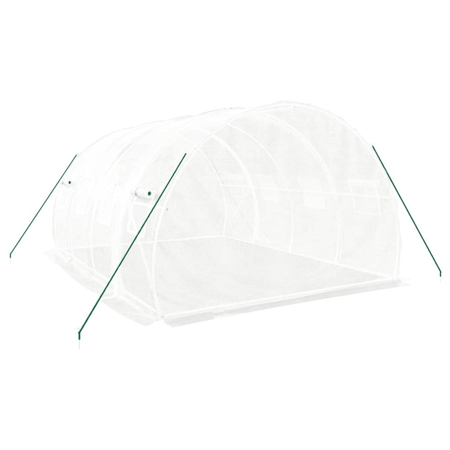 Tuinkas Met Stalen Frame 12 M² 4X3X2 M Wit