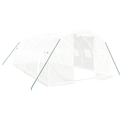 Tuinkas Met Stalen Frame 18 M² 6X3X2 M Wit