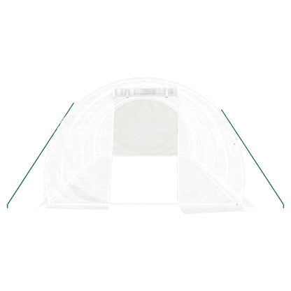 Tuinkas Met Stalen Frame 18 M² 6X3X2 M Wit