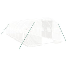 Tuinkas Met Stalen Frame 24 M² 8X3X2 M Wit