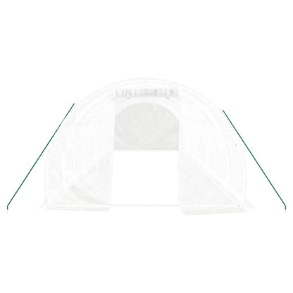 Tuinkas Met Stalen Frame 24 M² 8X3X2 M Wit