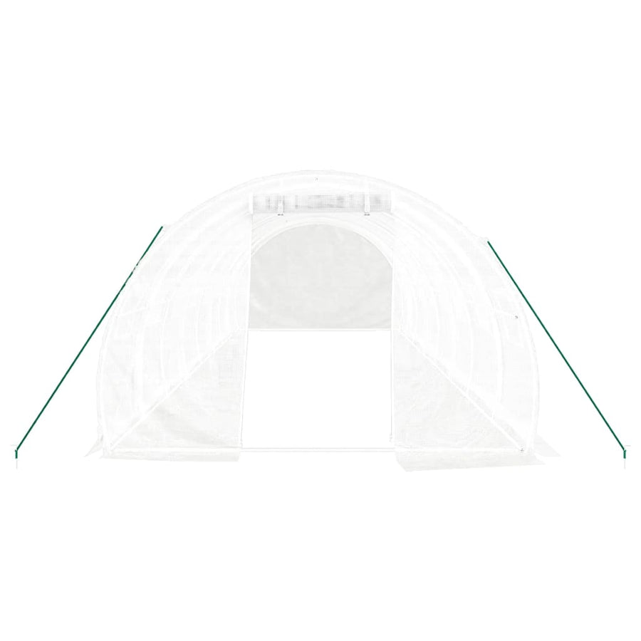 Tuinkas Met Stalen Frame 24 M² 8X3X2 M Wit