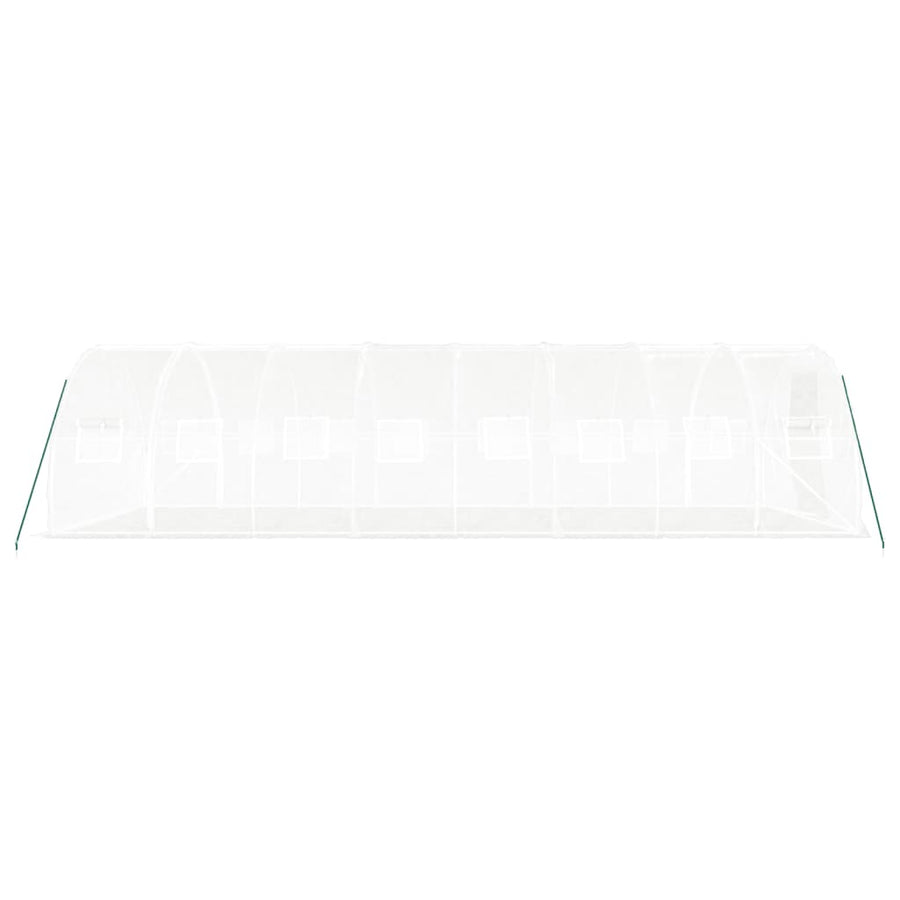 Tuinkas Met Stalen Frame 24 M² 8X3X2 M Wit