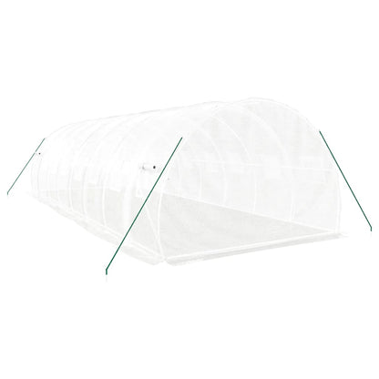 Tuinkas Met Stalen Frame 24 M² 8X3X2 M Wit