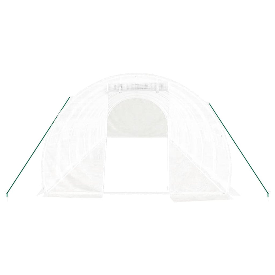 Tuinkas Met Stalen Frame 30 M² 10X3X2 M Wit