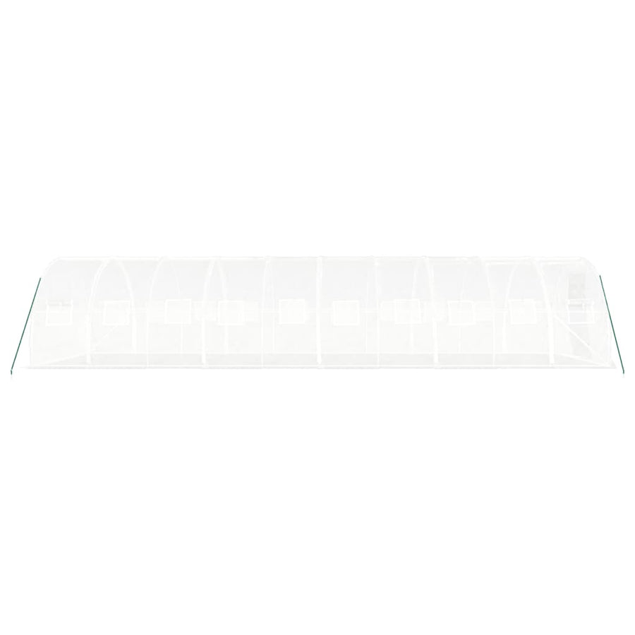 Tuinkas Met Stalen Frame 30 M² 10X3X2 M Wit