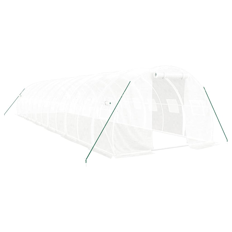 Tuinkas Met Stalen Frame 36 M² 12X3X2 M Wit