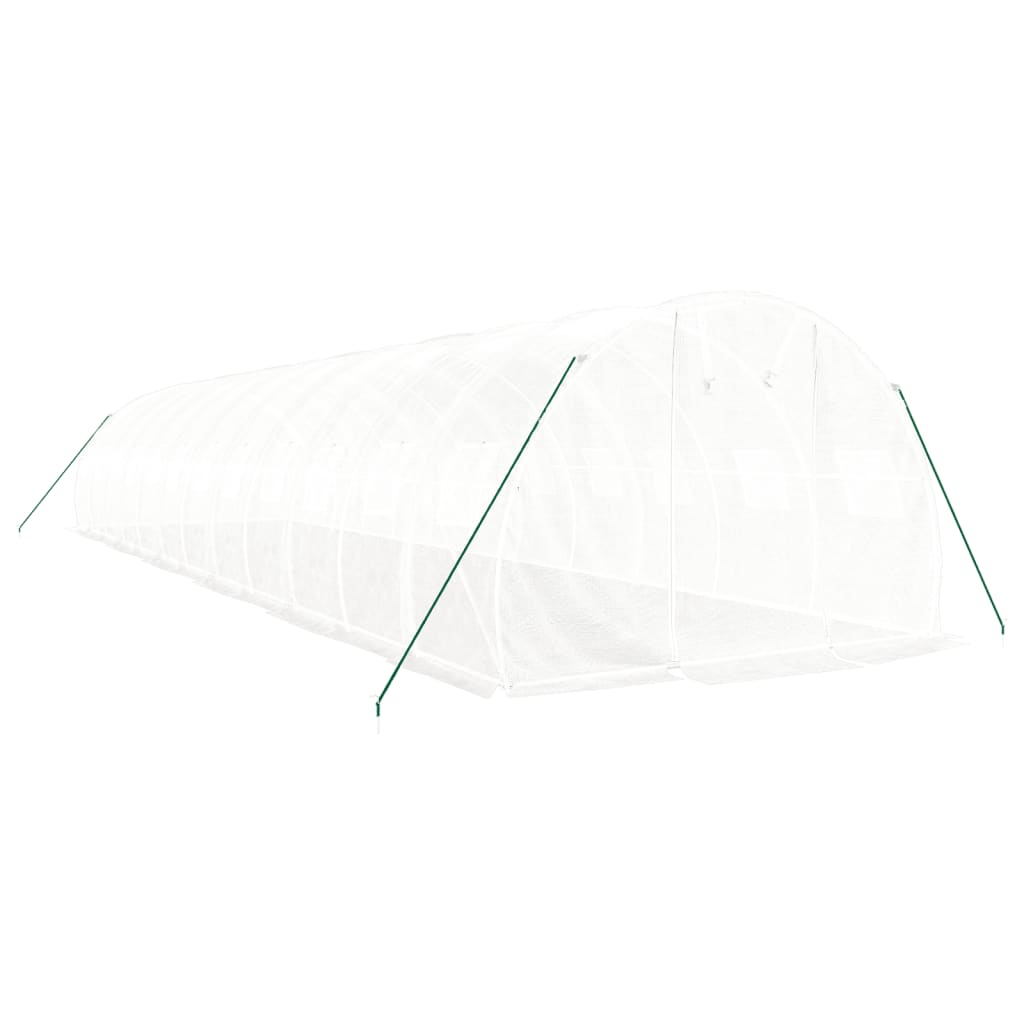Tuinkas Met Stalen Frame 36 M² 12X3X2 M Wit