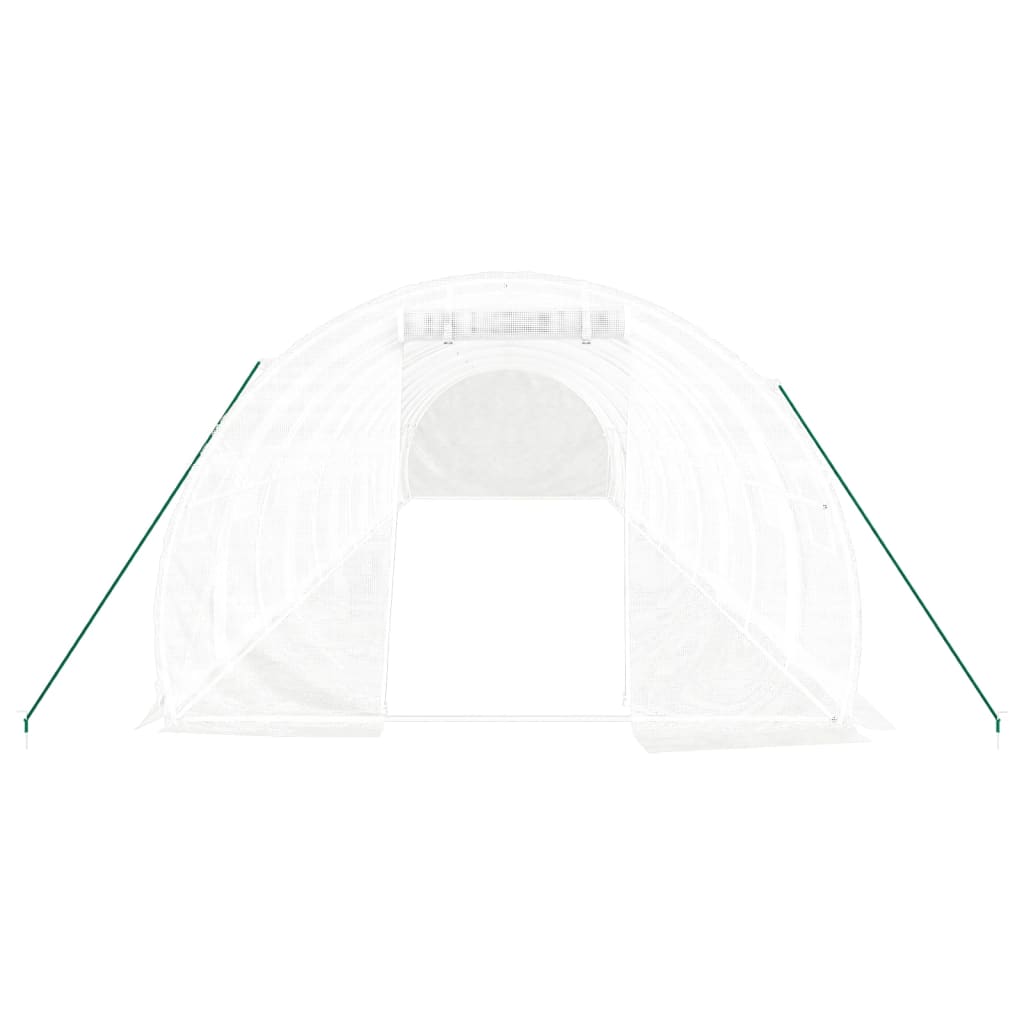 Tuinkas Met Stalen Frame 36 M² 12X3X2 M Wit