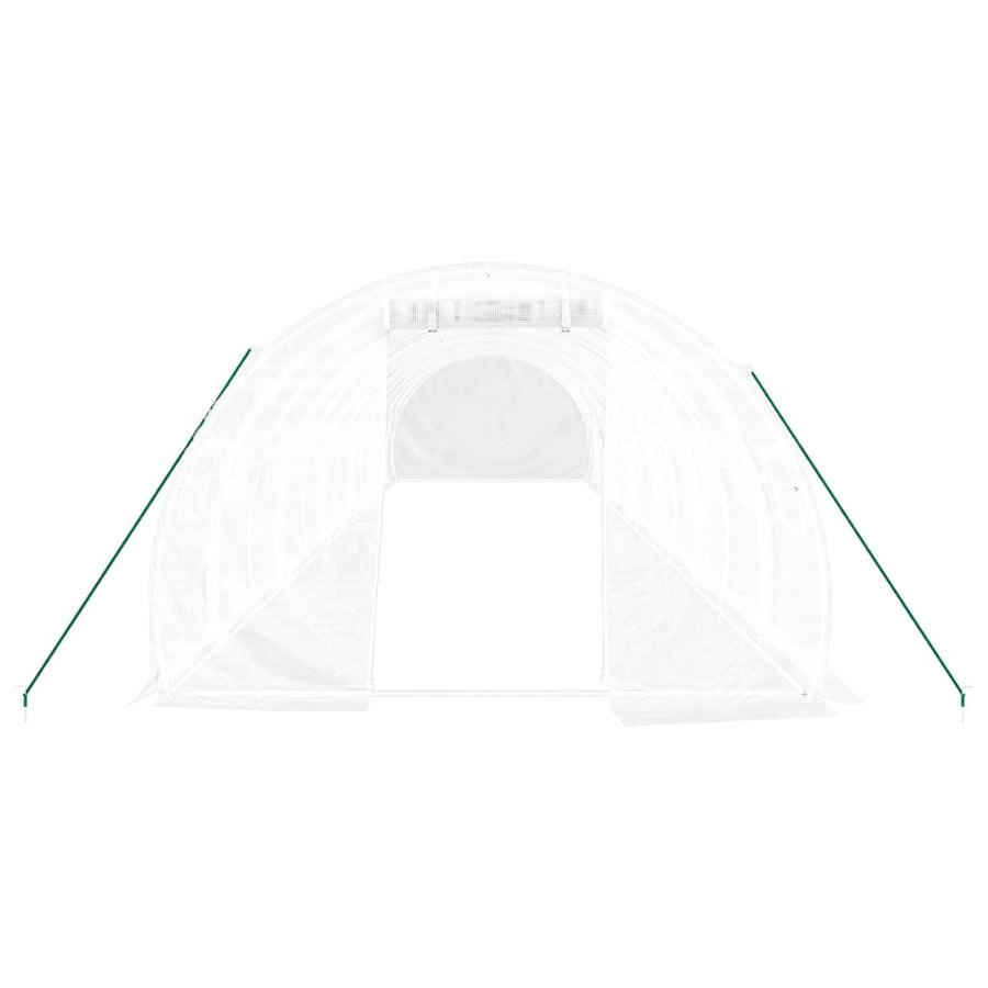 Tuinkas Met Stalen Frame 36 M² 12X3X2 M Wit