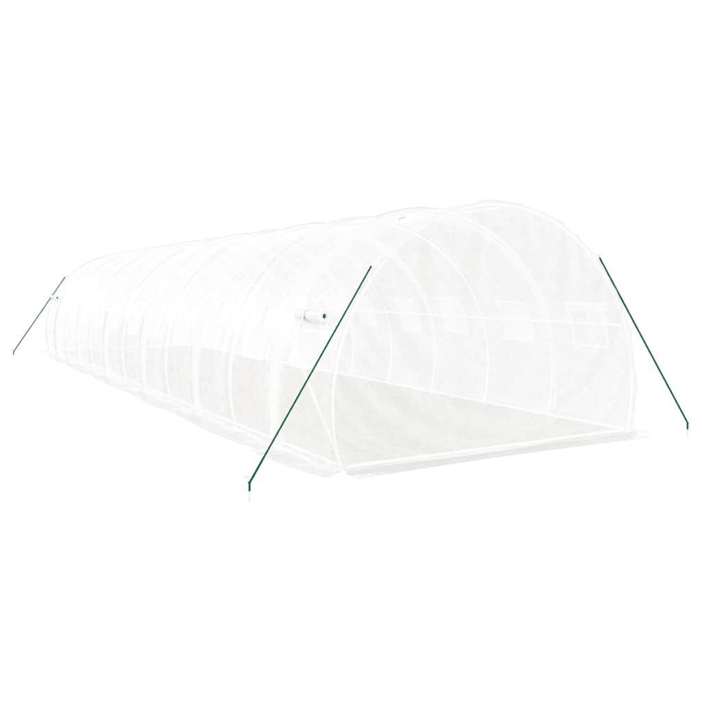 Tuinkas Met Stalen Frame 36 M² 12X3X2 M Wit