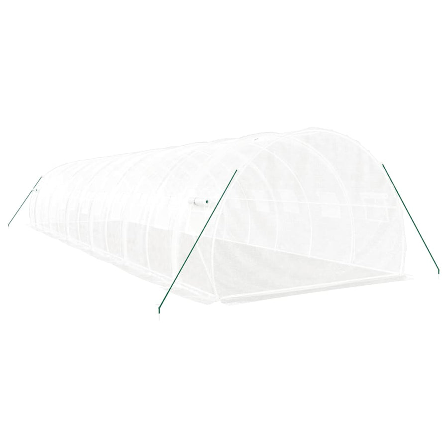 Tuinkas Met Stalen Frame 36 M² 12X3X2 M Wit