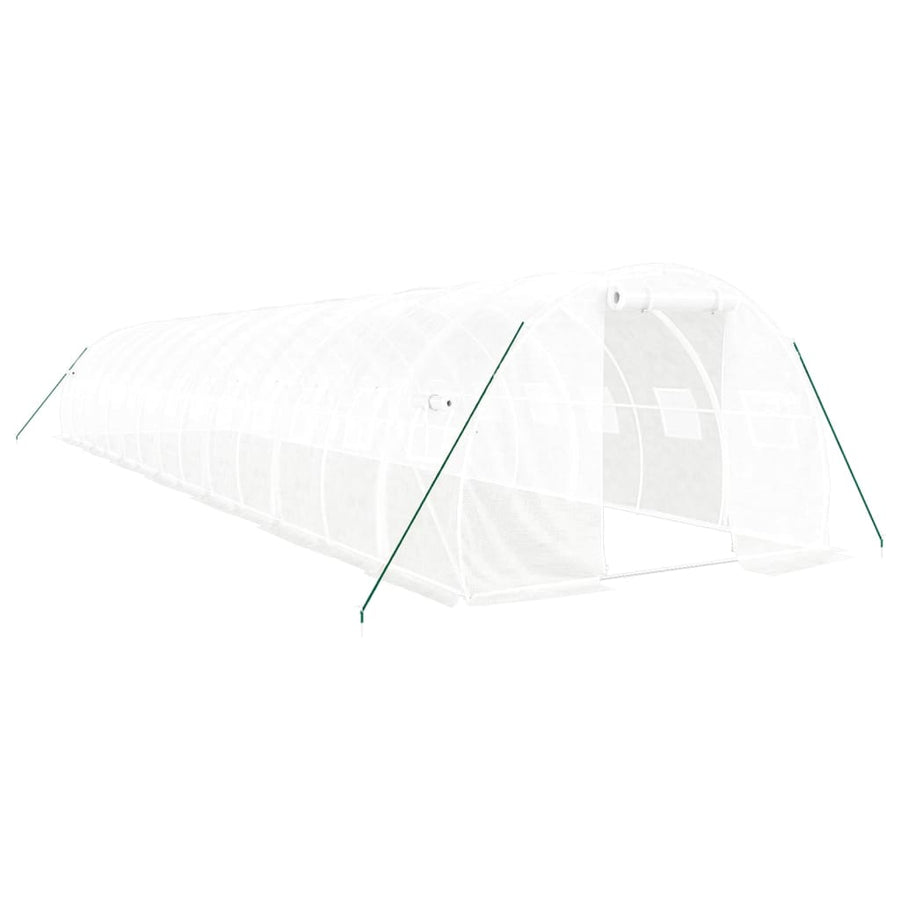Tuinkas Met Stalen Frame 42 M² 14X3X2 M Wit