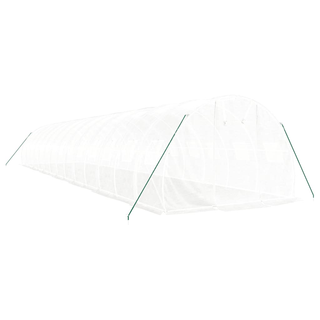 Tuinkas Met Stalen Frame 42 M² 14X3X2 M Wit