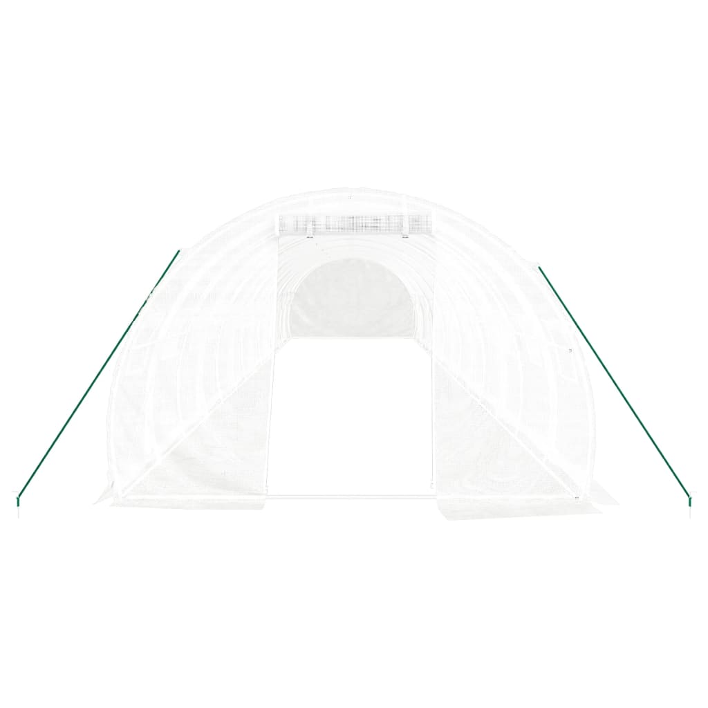 Tuinkas Met Stalen Frame 42 M² 14X3X2 M Wit