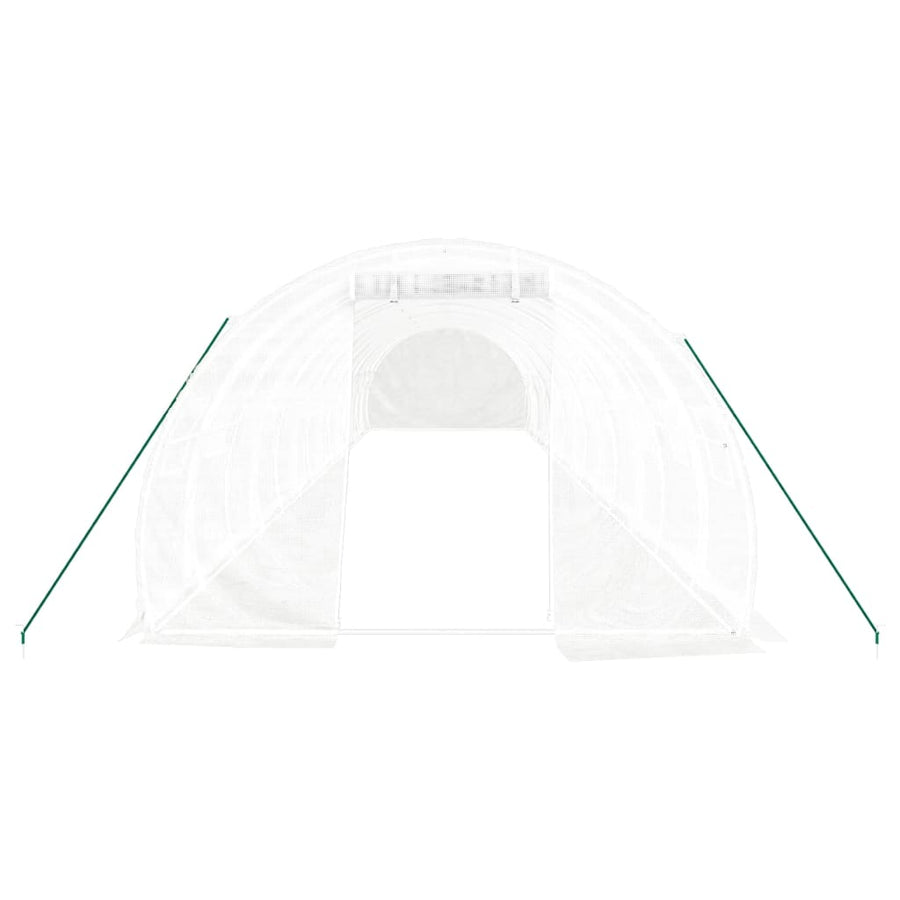 Tuinkas Met Stalen Frame 42 M² 14X3X2 M Wit
