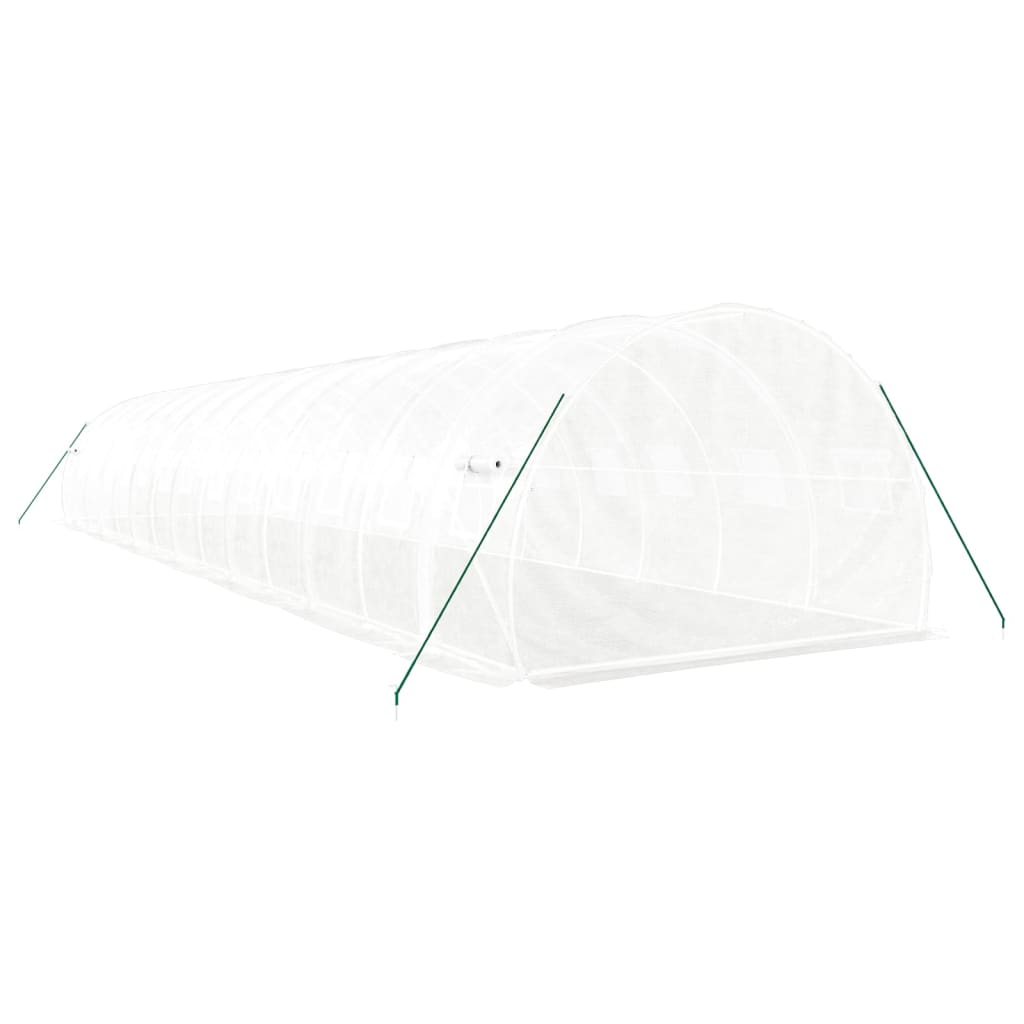 Tuinkas Met Stalen Frame 42 M² 14X3X2 M Wit