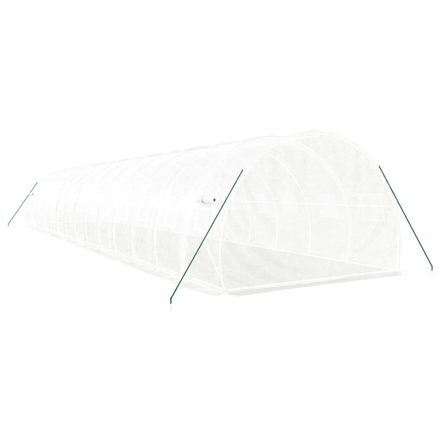 Tuinkas Met Stalen Frame 42 M² 14X3X2 M Wit