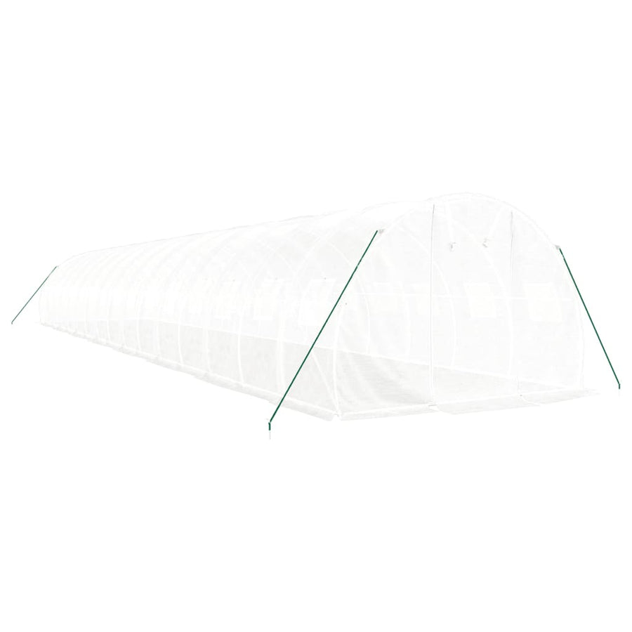 Tuinkas Met Stalen Frame 48 M² 16X3X2 M Wit